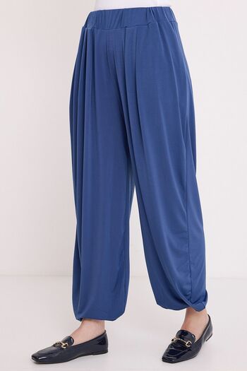 Hiccup Bdart Wide Leg Pleated Drawstring Pants