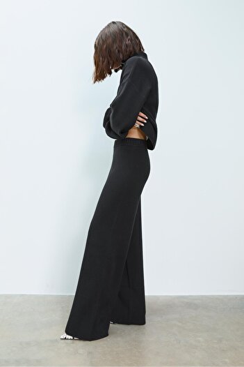 Stradivarius Knit wide-leg trousers