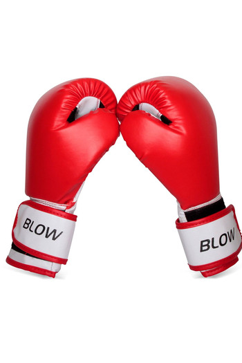 Delta Blow Red 14 oz Boxing Gloves - Kick Boxing, Muay Thai, Sparring Gloves for Adults over 90 kg