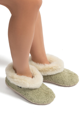 Twigy Emily Women's Furry Home Boots Green 37/41