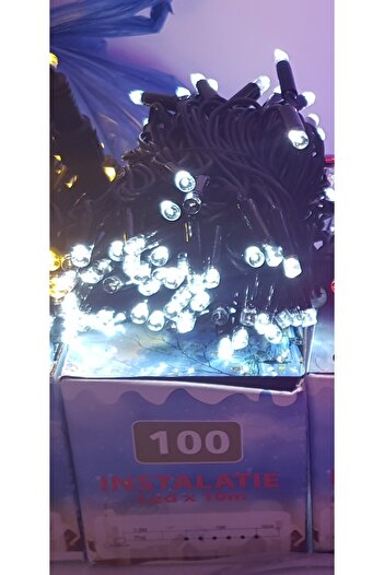 SDX Market Christmas Installation, 10m Linear, Cool White, 100 LEDs with power supply, CONFIGURABLE, SDX, 8042W