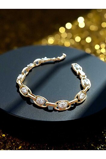 ÜMRANİKA JEWELLERY Halkalı Taş Bileklik - 14K Xuping