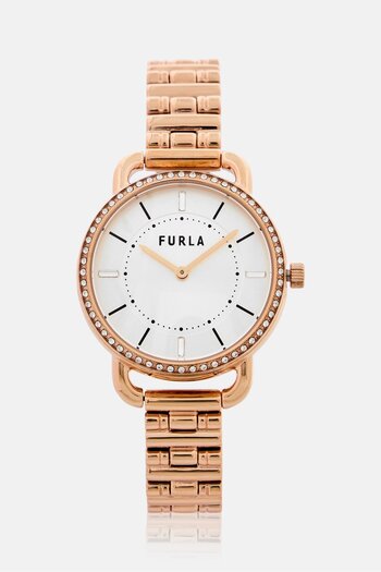 FURLA Women WW00021015L3 Stainless Strap Watch 32 mm, Rose Gold