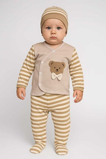 ruhaay 100% Cotton 0-3 Month Newborn Baby Hospital Release Set of 3 as a Gift