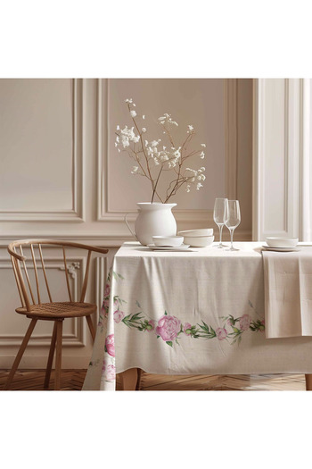Markaev Soft Floral Cotton Tablecloth Msaort0009