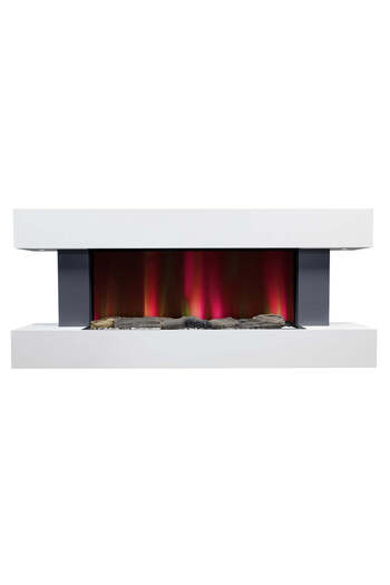 SAFECARE Electric Fireplace with WI-FI, Sound, Remote Control, 7 colors and 5 flame intensity levels