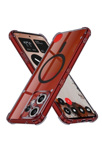 SKYDDAR INNOVATION Case for Nothing CMF Phone 2 Pro, Shockproof MagSafe silicone case, sticker set, Smoke