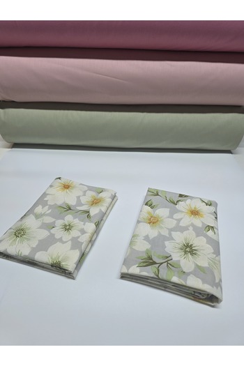 pınarhome collectıon 100% Patterned Fabric Ranforce Covered Pillowcase --50X70Cm--2 Pieces (1 Pair)