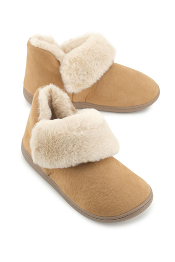 GEZER Women's Winter Plush Lined Comfortable Sole Home Garden Slippers Boots