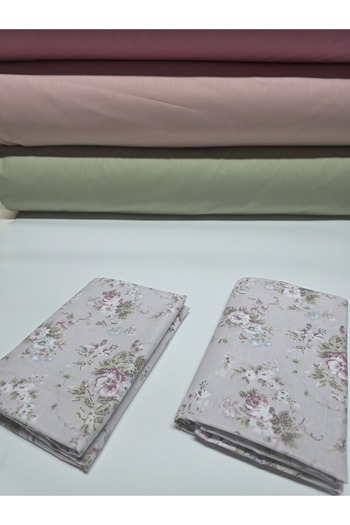 pınarhome collectıon 100% Patterned Fabric Ranforce Covered Pillowcase --50X70Cm--2 Pieces (1 Pair)