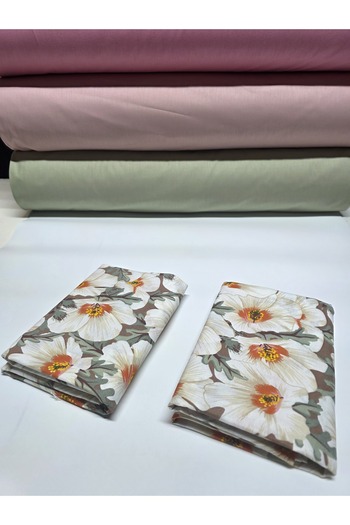 pınarhome collectıon 100% Patterned Fabric Ranforce Covered Pillowcase --50X70Cm--2 Pieces (1 Pair)