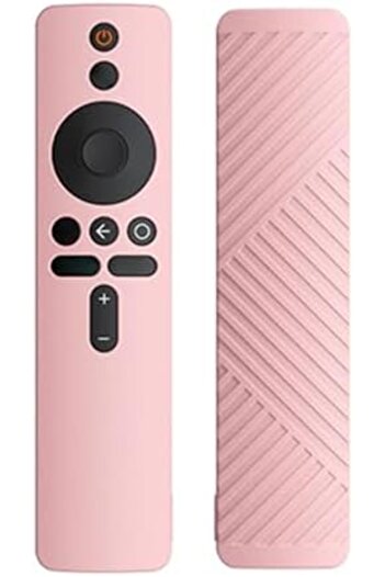 O Ozone Silicone Remote Control Protective Case Cover for Xiaomi Mi Box S/4X Mi TV Stick Smart Tv - Pink