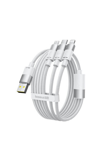Baseus Baseus 3in1 USB cable, 100W, 1.5m, white