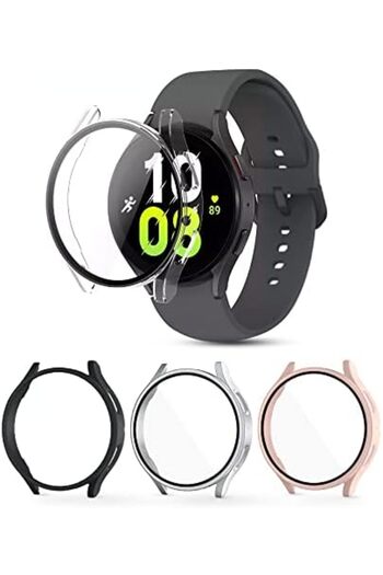 O Ozone Matte Case with Built in Screen Protector Compatible with Galaxy Watch 5 40mm (Pack of 4)
