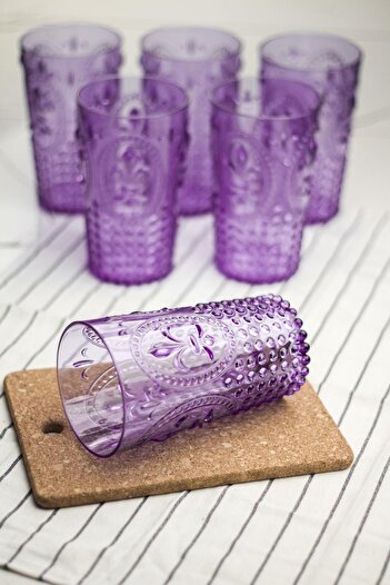 HSDemirci Acrylic Purple Single Tall Cup & Water Soft Drink Cup 750 ml (Large Size & Not Glass)