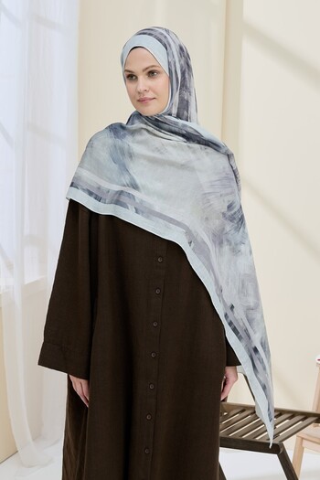 Modakaşmir Ashira Pattern Bamboo Shawl