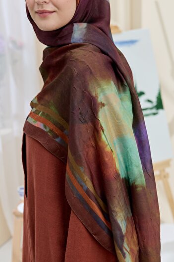 Modakaşmir Mistral Pattern Bamboo Shawl