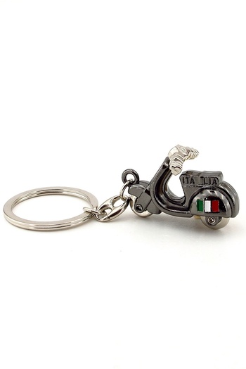 Solfera Vespa Scooter Motorcycle Italy Anthracite Color Metal Keychain Ky035