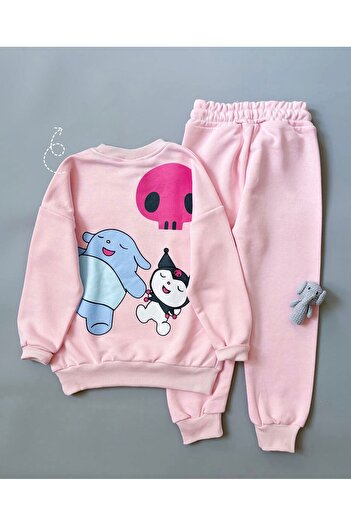 KOKOŞ BEBEK Girl's Kuromi Combination |   3-Piece Cotton Set |   3/10 Years Old