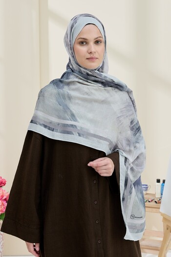 Modakaşmir Ashira Pattern Bamboo Shawl