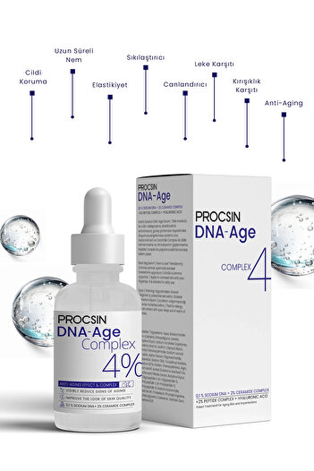 PROCSIN Anti-wrinkle facial serum with Sodium DNA, DNA Age, 30 ml