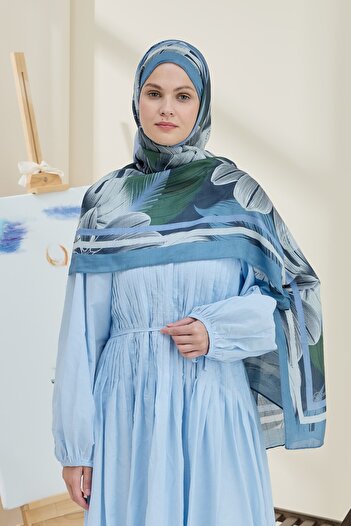 Modakaşmir Palmira Pattern Bamboo Shawl