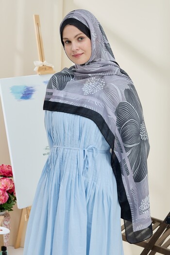 Modakaşmir Melia Pattern Bamboo Shawl