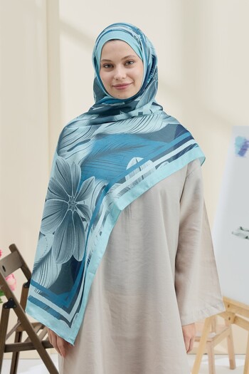 Modakaşmir Palmira Pattern Bamboo Shawl