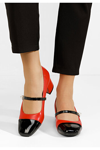 B T Shoes Blety red high heel shoes