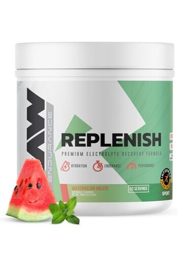 RAW Replenish, Premium Electrolytes Powder Recovery Formula - Flavored Electrolyte Drink Mix Supplem