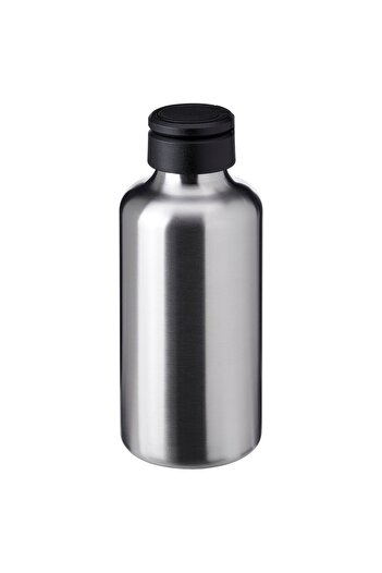 IKEA ENKELSPÅRIG Water Bottle, Stainless Steel/Black, 0.7 l