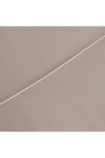 STOREMAX Sellbuyst Home White Collection Vinas Double Satin Piping Duvet Cover Set Light Gray Trend