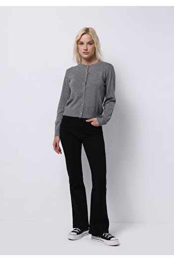 Colin's Slim Fit Kadın Gri Hırka