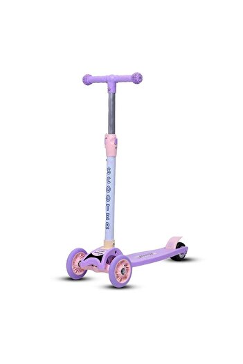 Bumtum Pink Foldable Scooter for Kids, Smart 3 Wheel Kids Scooter with Adjustable Height, Runner Sco