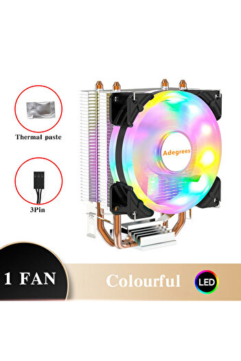 Choice6 Fixed Color LGA2011-X79-X99-E5 Aurora-3PIN-1Fan CPU Air Cooler X79 X99 3Pin/4Pin PWM Processor Cooli