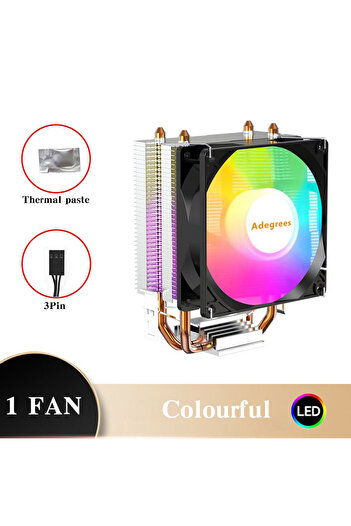 Choice15 Fixed Color LGA2011-X79-X99-E5 Colorful-3PIN-1Fan CPU Air Cooler X79 X99 3Pin/4Pin PWM Processor Coo