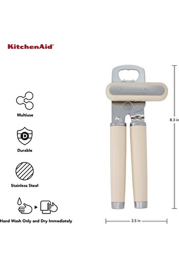 erorex Classic Multifunction Can Opener Bottle Opener Easy Use, Razor Sharp Stainless Steel Cutting Wheel,