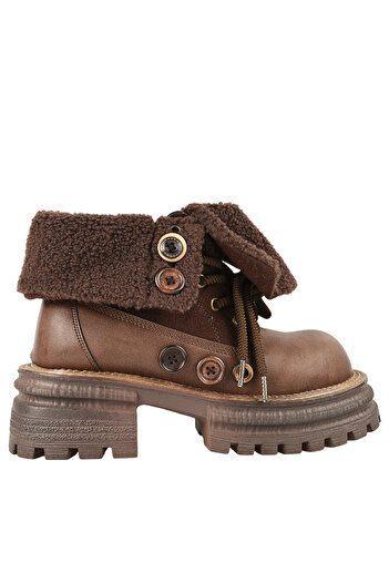 FEELİNG Casual boots, women, FEELING, 8808 brown, leather 39