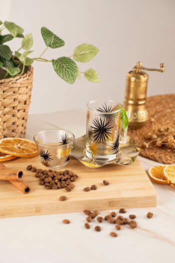 crystalhome 18 Piece Tea and Coffee Set