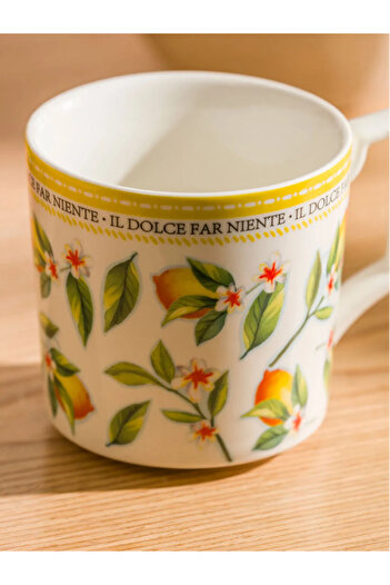 LC Waikiki Lcw Home Mixed Flower Printed Porcelain Mug 320 ml