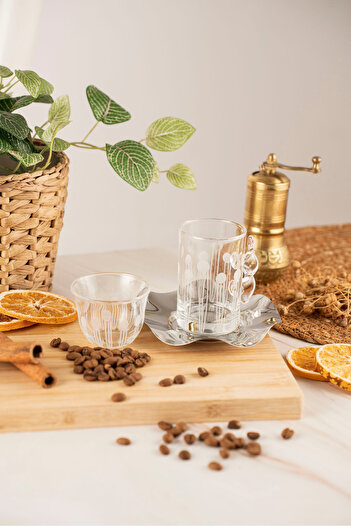 crystalhome 18 Piece Tea and Coffee Set