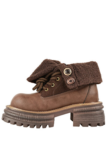 FEELİNG Casual boots, women, FEELING, 8808 brown, leather 39