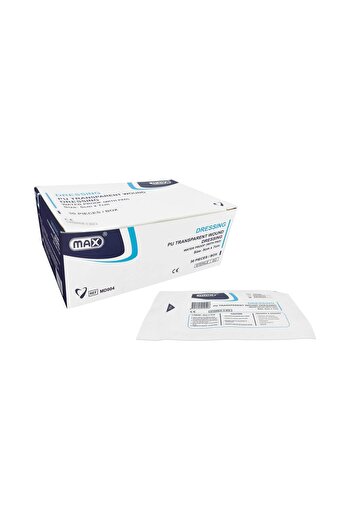 Max PU Transparent Adhesive Wound Dressing w/pad 5x7cm, 30/box