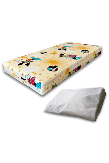 SmartNest Complete set 7 pieces Mattress 160x80x12 cm, Unicorn Bedding 2-12 years - ASC4126