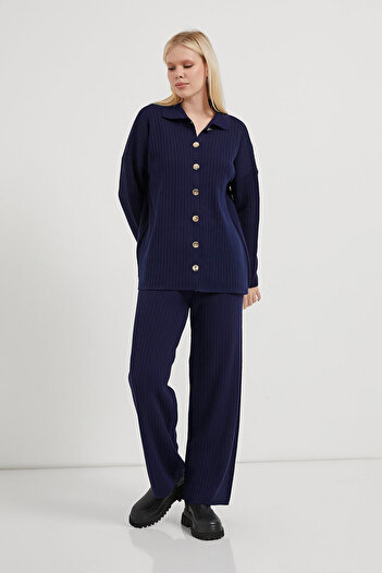 Arma Life Armalife 1115 Yakali Buttoned Blouse-Trrousers Women's Suit