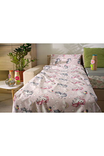 BebeNou 6-piece Unicorn Underwear Set 2-12 years + Waterproof Protection + Duvet + Pillow - ASC4059