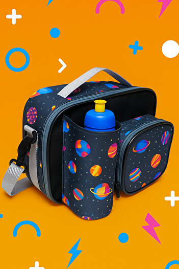 BYENS Lunch Box Thermal Insulated Girl Boy Child School Meal Thermal Bag with Thermos and Kindergarten Water Bottle