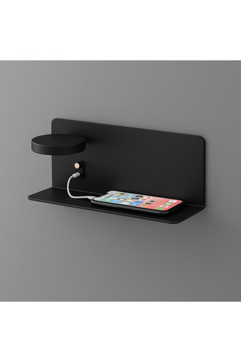 TSUMAB Wall-Mounted Charging Shelf with Phone Holder – 33cm