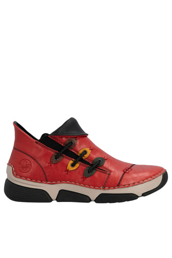 Rieker Women's sports boots, RIEKER, ANTISTRESS, 45983-33 red, -leather 38