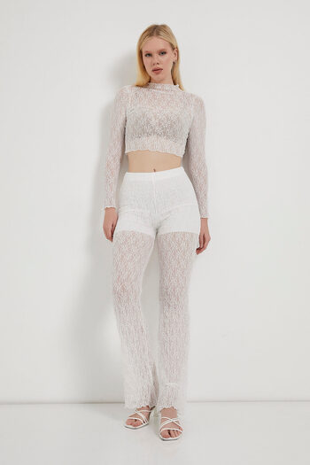 Arma Life Armalife 1622 mini shorts transparent lace women's pants